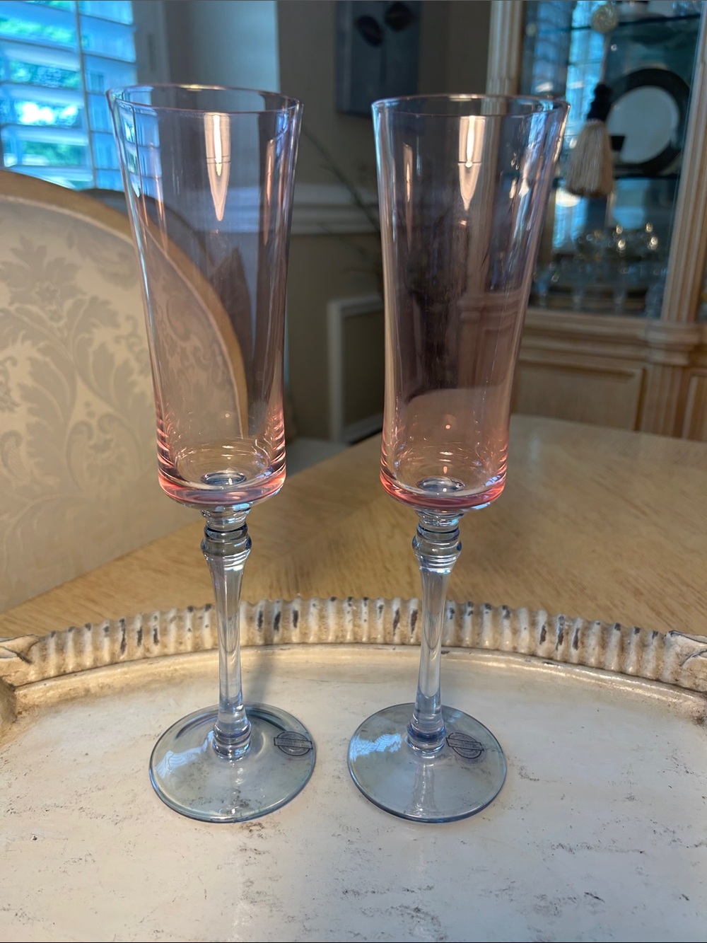 Fabrique a La Main Hand Made Champagne Flutes (2)